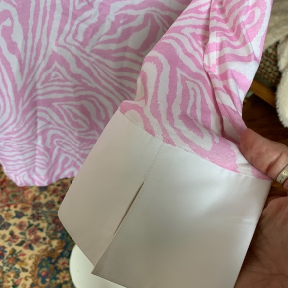 Leggiadro animal print cotton blouse. Worn‎ 1x . Retail 300 - Picture 3 of 6